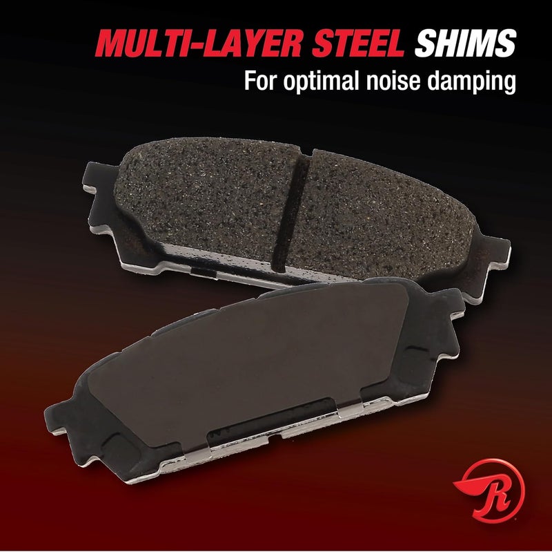Raybestos R-Line Automotive Replacement Rear Ceramic Brake Pad Set for Select Nissan Altima, Rogue, Sentra, Murano, Maxima, Pathfinder, Z Model Years (MGD905CH) - Image 5